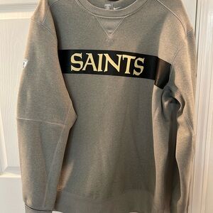 NFL Gray Saints Crewneck Sweater